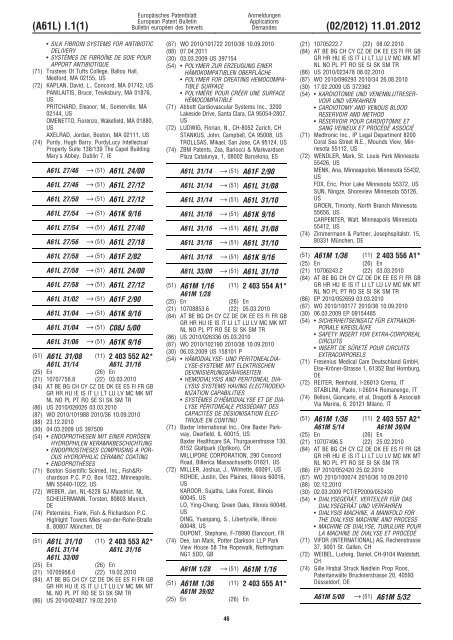 Bulletin 2012/02 - European Patent Office