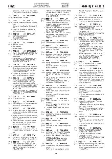 Bulletin 2012/02 - European Patent Office