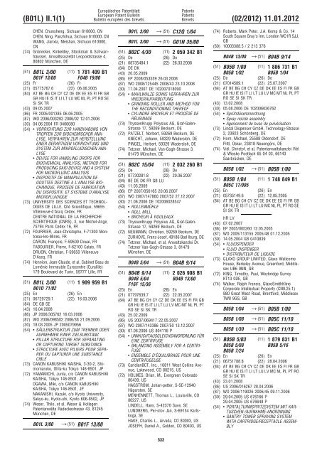 Bulletin 2012/02 - European Patent Office