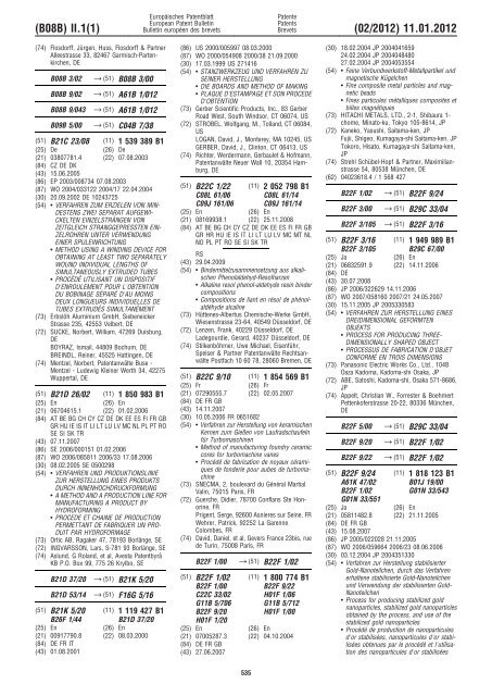 Bulletin 2012/02 - European Patent Office