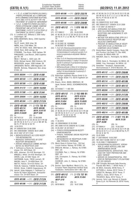 Bulletin 2012/02 - European Patent Office