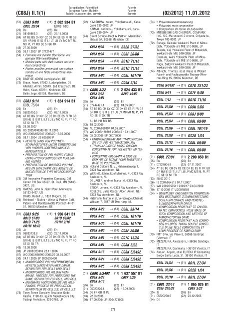 Bulletin 2012/02 - European Patent Office