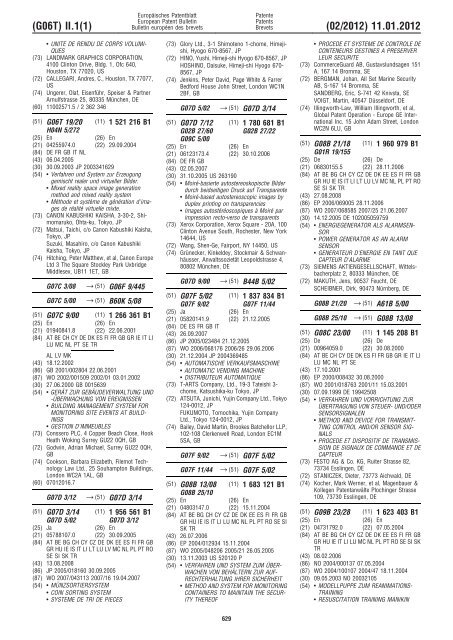 Bulletin 2012/02 - European Patent Office