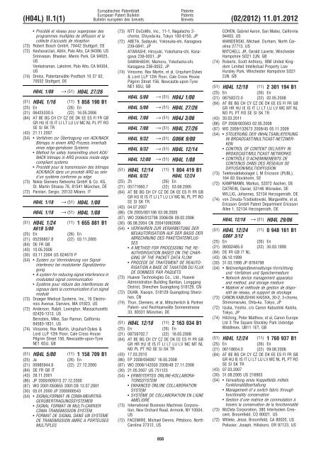 Bulletin 2012/02 - European Patent Office