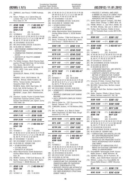 Bulletin 2012/02 - European Patent Office