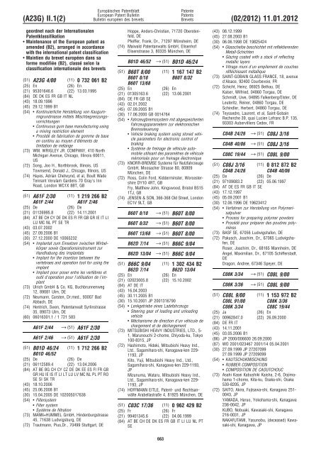 Bulletin 2012/02 - European Patent Office