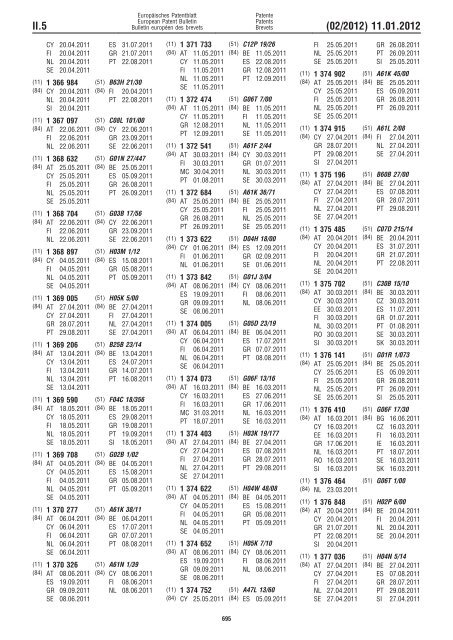 Bulletin 2012/02 - European Patent Office