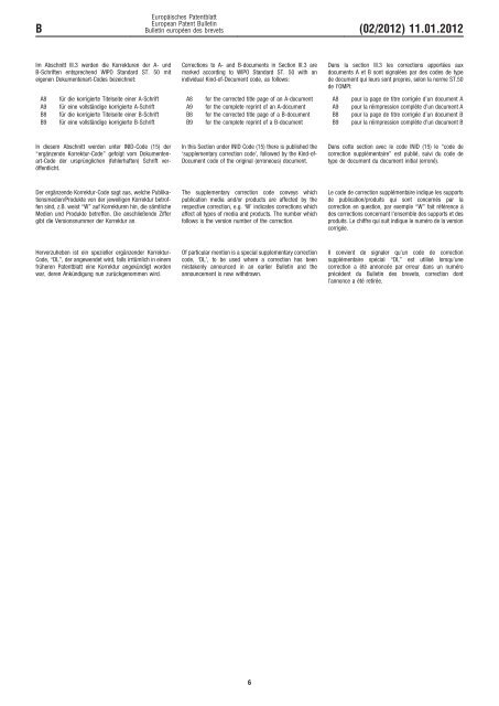 Bulletin 2012/02 - European Patent Office