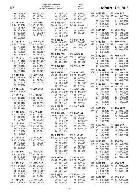 Bulletin 2012/02 - European Patent Office