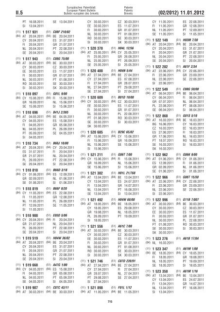 Bulletin 2012/02 - European Patent Office