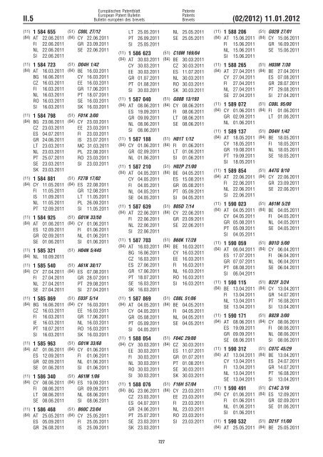 Bulletin 2012/02 - European Patent Office