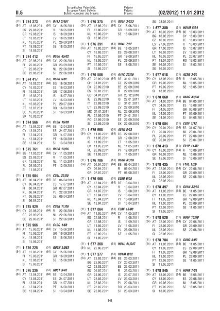 Bulletin 2012/02 - European Patent Office