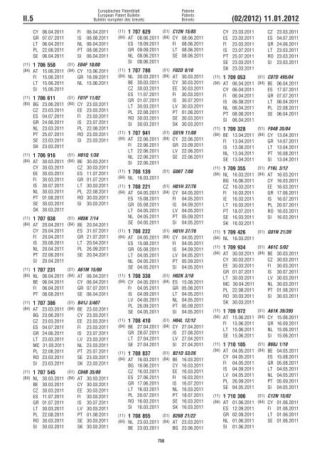 Bulletin 2012/02 - European Patent Office