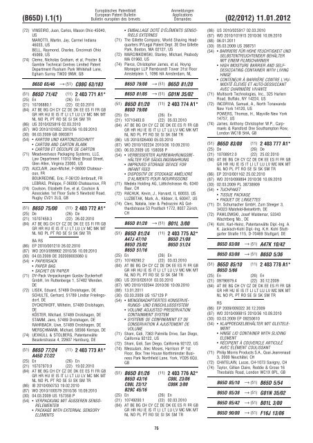 Bulletin 2012/02 - European Patent Office