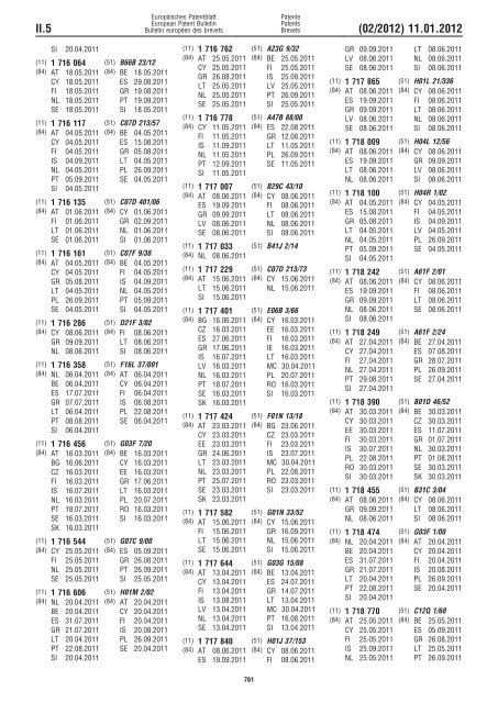 Bulletin 2012/02 - European Patent Office