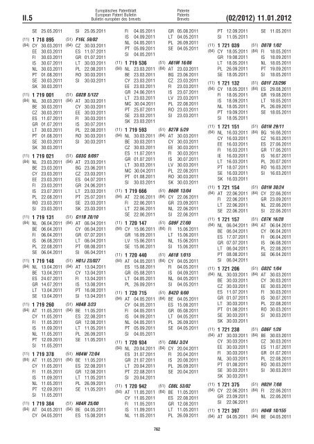 Bulletin 2012/02 - European Patent Office