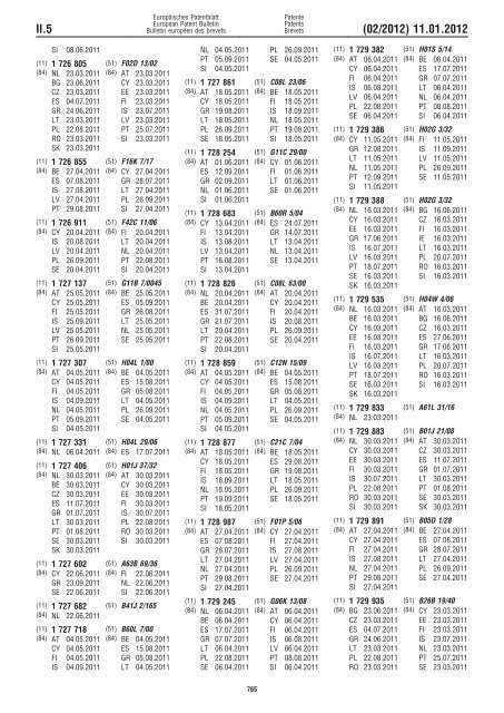 Bulletin 2012/02 - European Patent Office