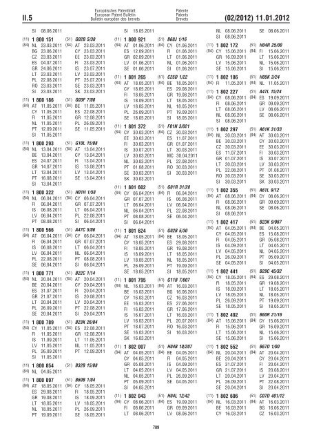 Bulletin 2012/02 - European Patent Office