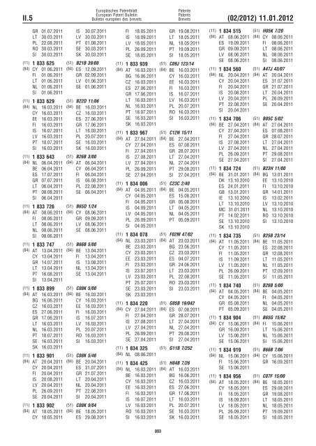 Bulletin 2012/02 - European Patent Office