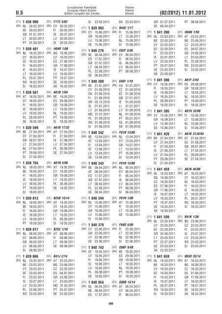 Bulletin 2012/02 - European Patent Office