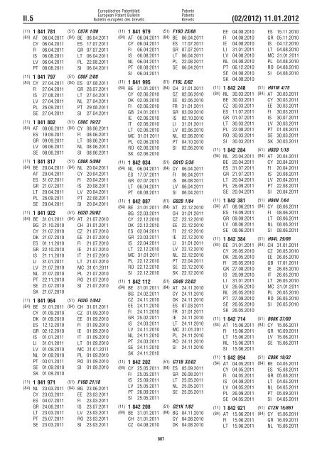 Bulletin 2012/02 - European Patent Office