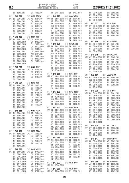 Bulletin 2012/02 - European Patent Office