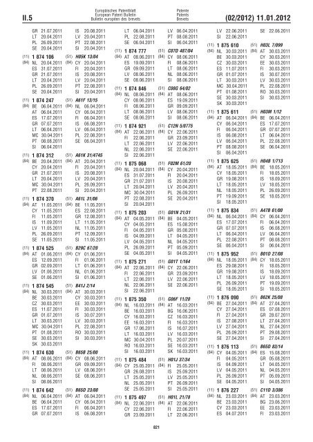 Bulletin 2012/02 - European Patent Office