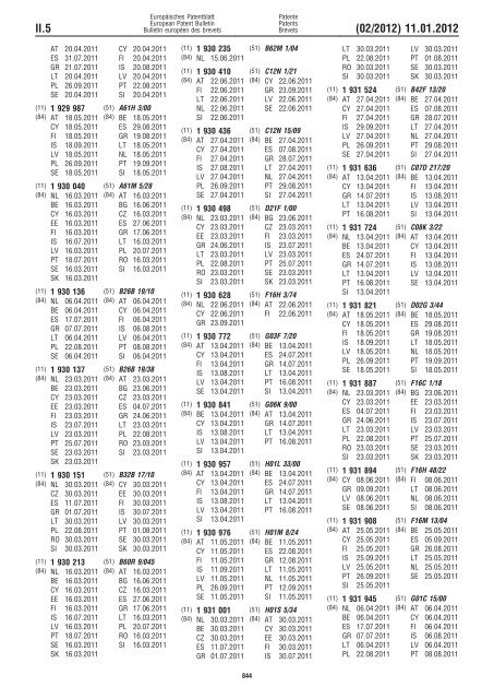 Bulletin 2012/02 - European Patent Office