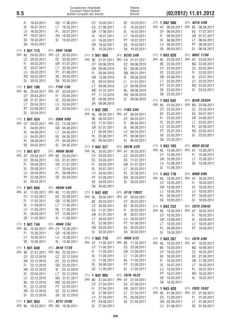 Bulletin 2012/02 - European Patent Office