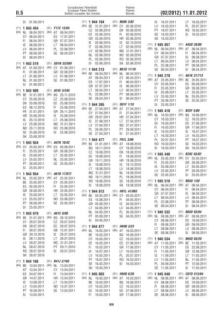 Bulletin 2012/02 - European Patent Office