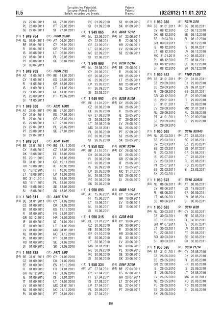 Bulletin 2012/02 - European Patent Office