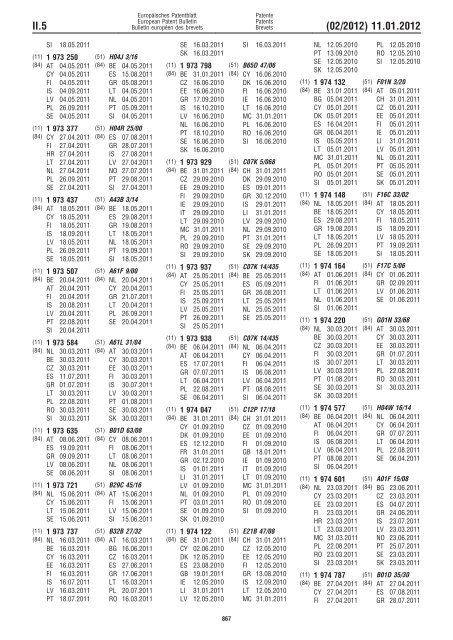 Bulletin 2012/02 - European Patent Office