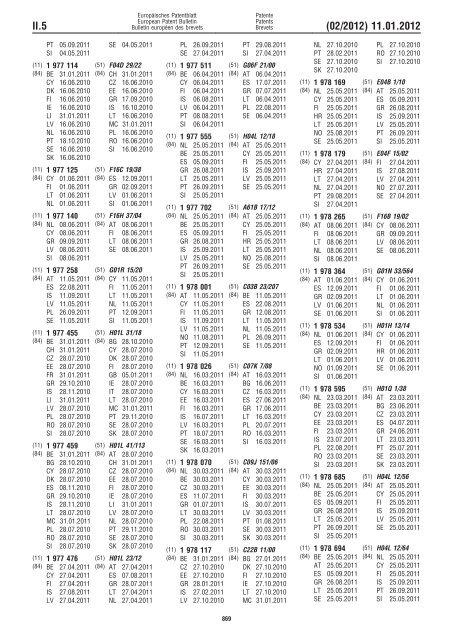 Bulletin 2012/02 - European Patent Office