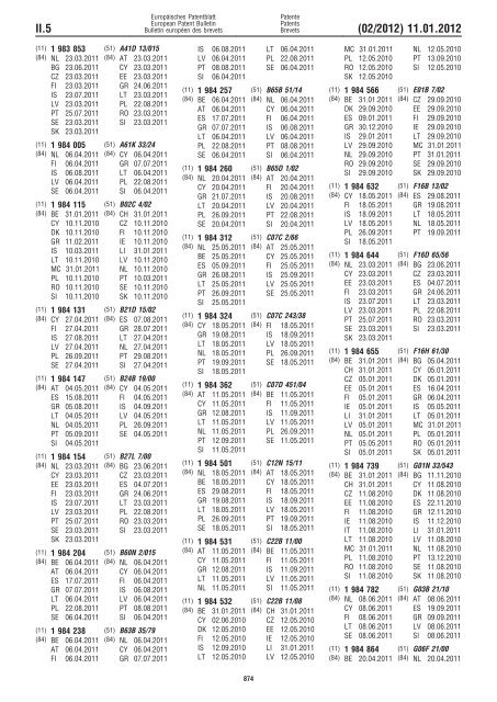 Bulletin 2012/02 - European Patent Office