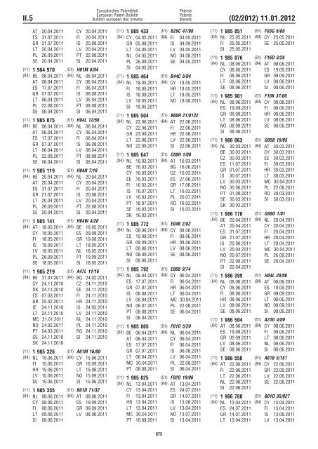 Bulletin 2012/02 - European Patent Office