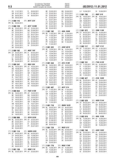 Bulletin 2012/02 - European Patent Office