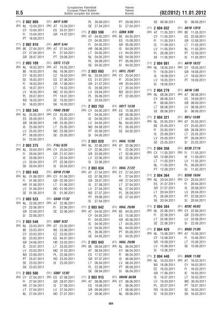 Bulletin 2012/02 - European Patent Office