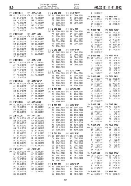 Bulletin 2012/02 - European Patent Office