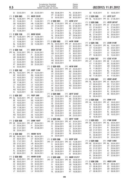 Bulletin 2012/02 - European Patent Office