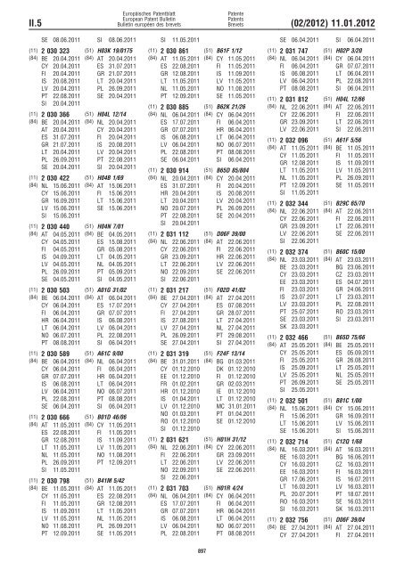 Bulletin 2012/02 - European Patent Office