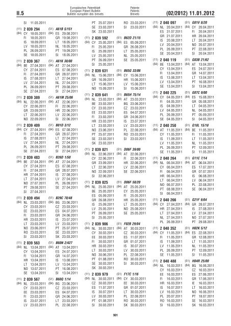 Bulletin 2012/02 - European Patent Office