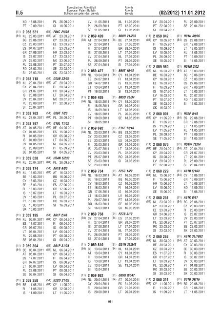 Bulletin 2012/02 - European Patent Office