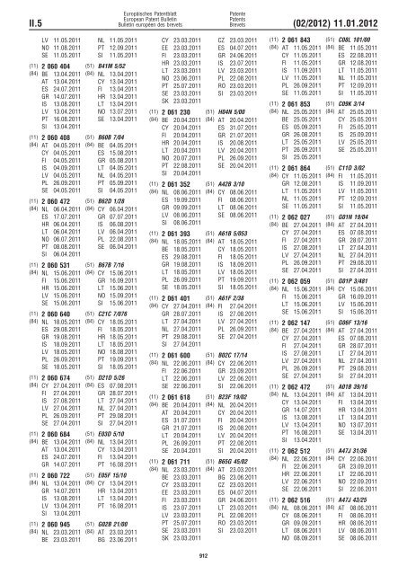 Bulletin 2012/02 - European Patent Office