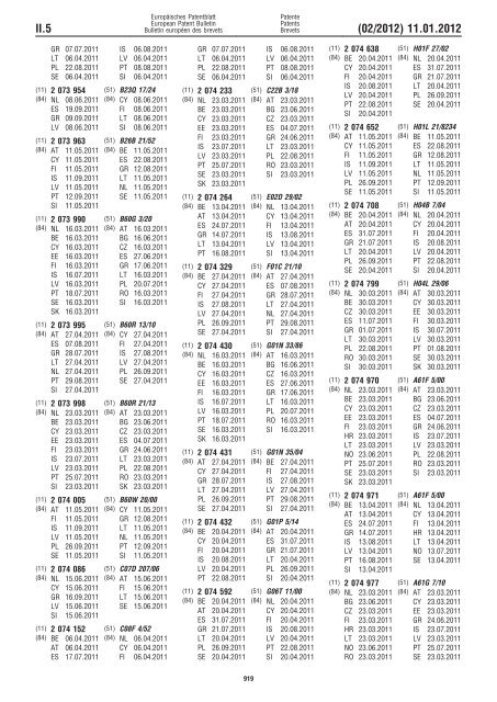 Bulletin 2012/02 - European Patent Office