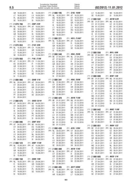 Bulletin 2012/02 - European Patent Office