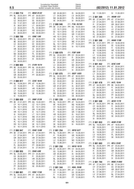 Bulletin 2012/02 - European Patent Office