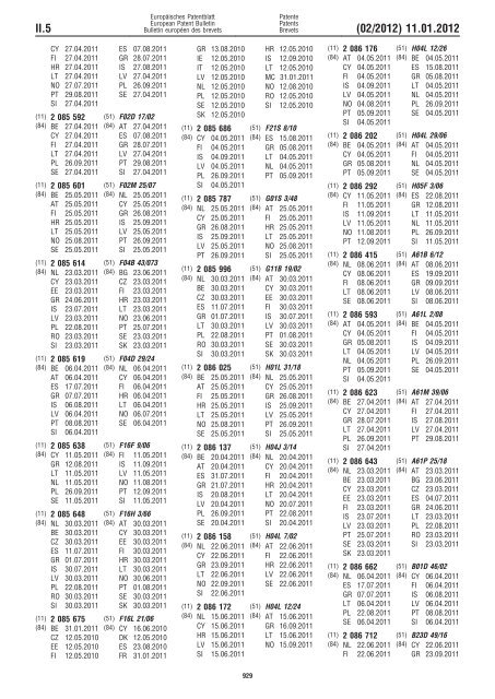 Bulletin 2012/02 - European Patent Office