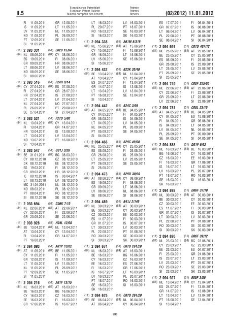 Bulletin 2012/02 - European Patent Office