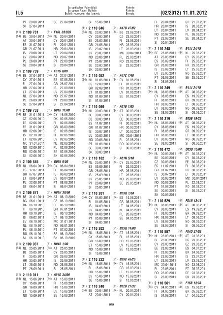 Bulletin 2012/02 - European Patent Office