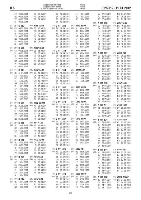 Bulletin 2012/02 - European Patent Office